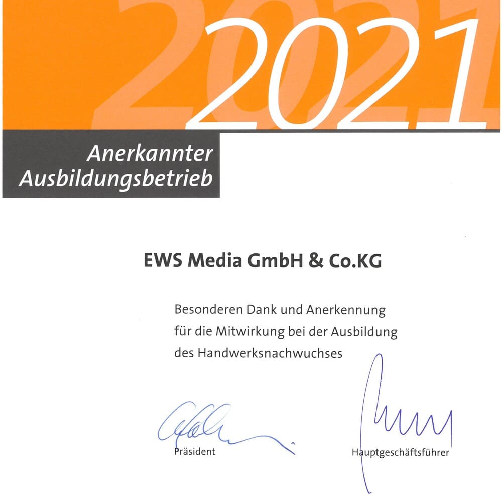 Ausbildungsbetrieb 2021