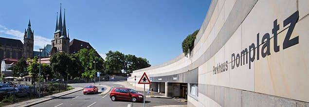 kompletten ELA-Zentrale im Parkhaus am Domplatz in Erfurt